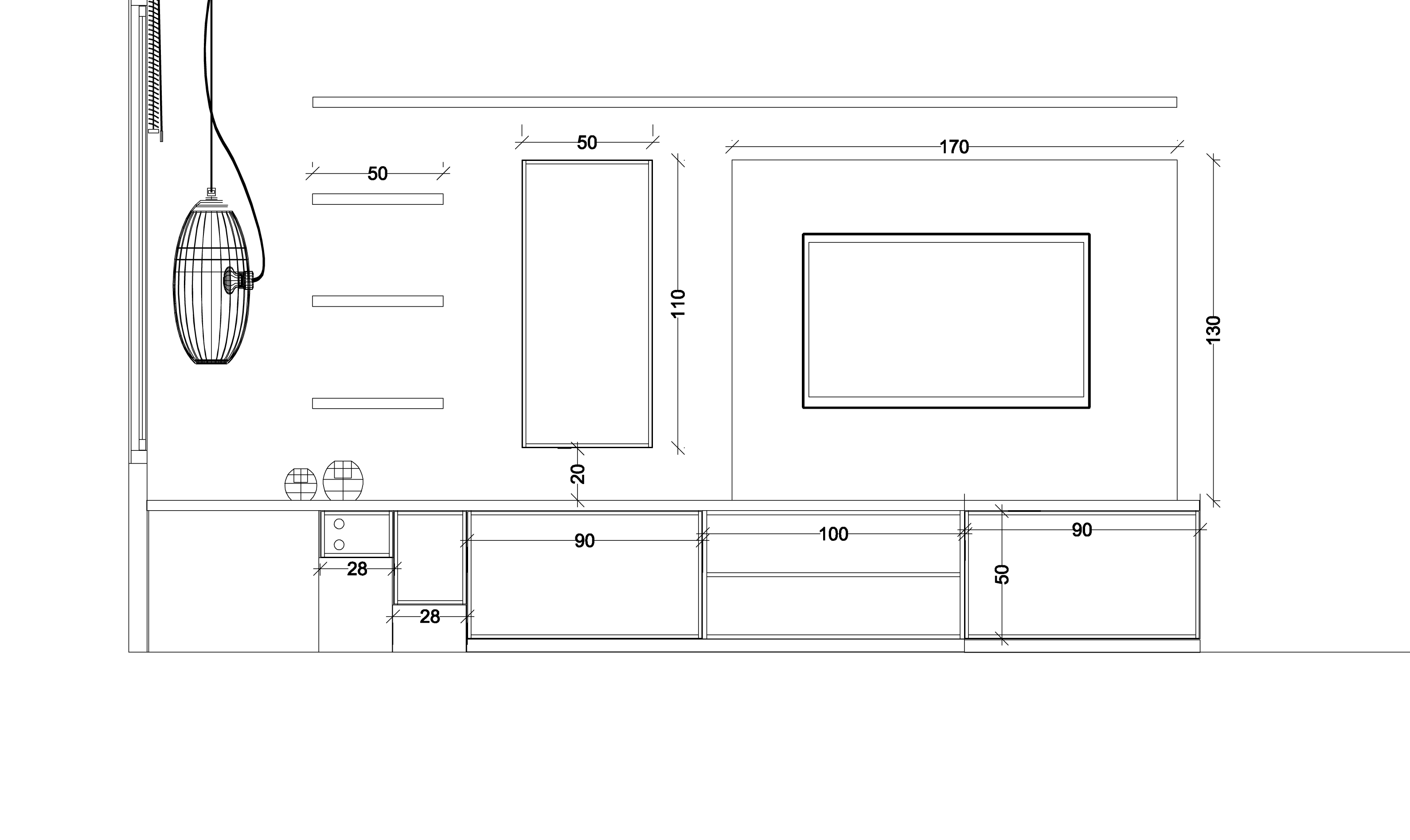 Plano1-Mueble comedor diseño a medida